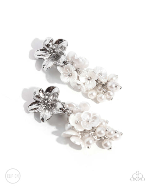 Bouquet Bling - White-Clip On