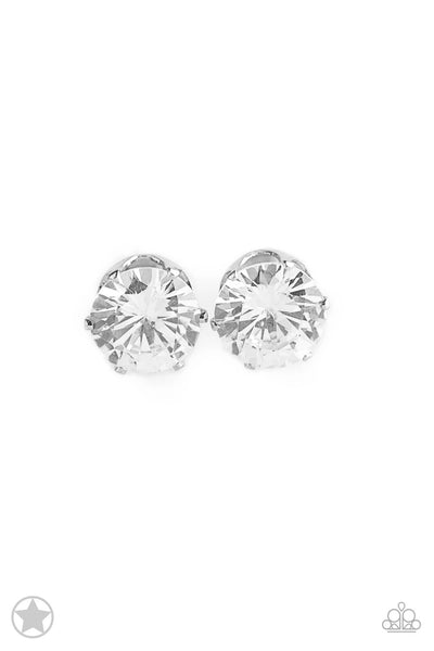 Just In Timeless White Post Earring