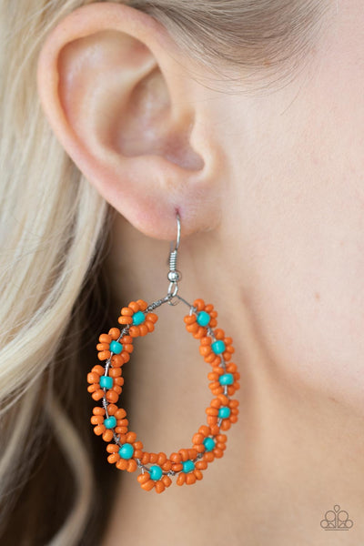 Festively Flower Child Orange Earring